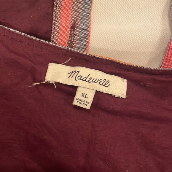 MADEWELL STRIPE DRESS SIZE XL - Picture 2 of 4